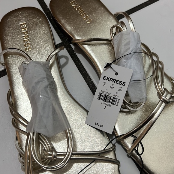 Express Strappy Tie-Up Sandals - Picture 3 of 6